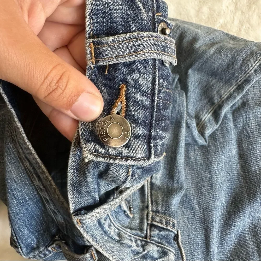 Pistola High Rise Wide Leg Jeans Size 25